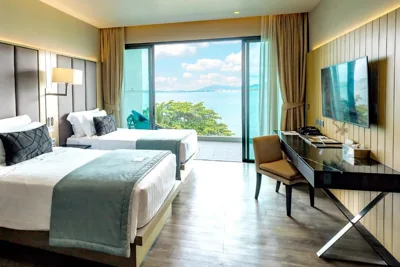 Tweepersoonskamer met zeezicht en 2 aparte bedden — My Beach Resort Phuket, Panwa Beach